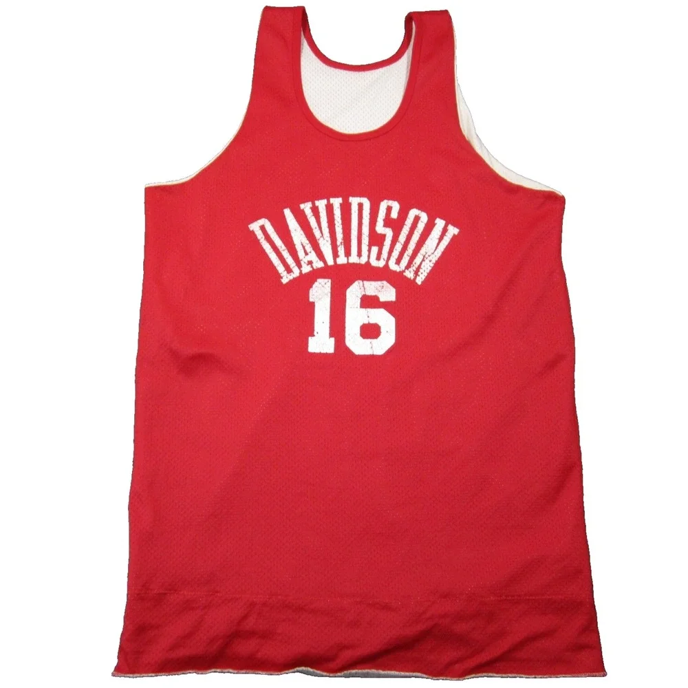 Vtg Champion Davidson Wildcats Basketball‎ Jersey XL College USA Made 70s